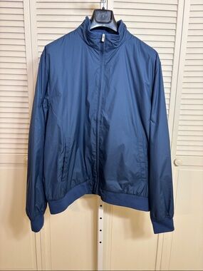Peter Millar Jacket Men's Blue Midnight Austin Retro Cuffs Golf MC00Z15 XL